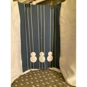 Set of 4 Nordstrom Holiday Kitchen Dish Towels 18 x 29  Blue with Snowmen NWOT